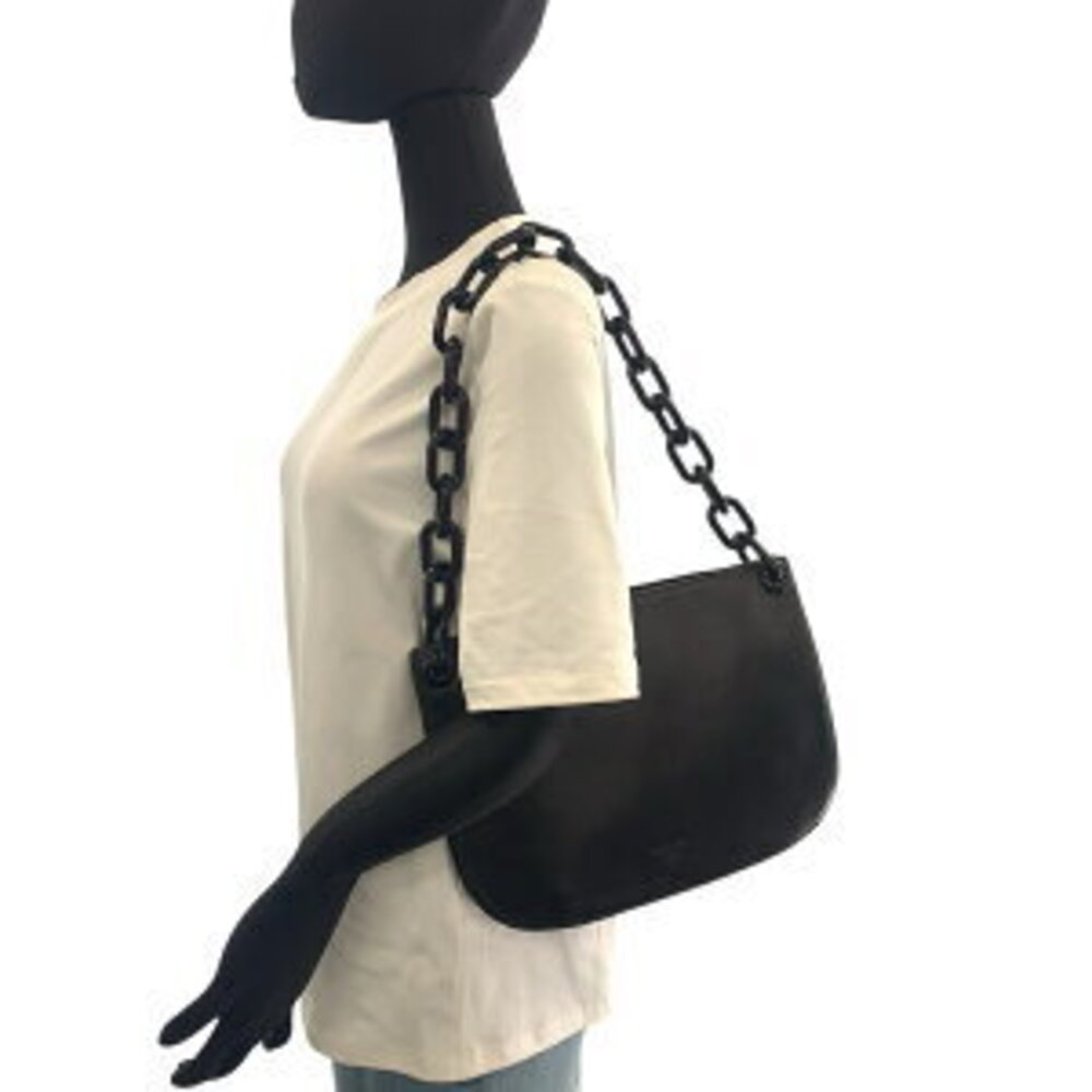 Prada Leather Plachain Shoulder Bag Black - Picture 7 of 10